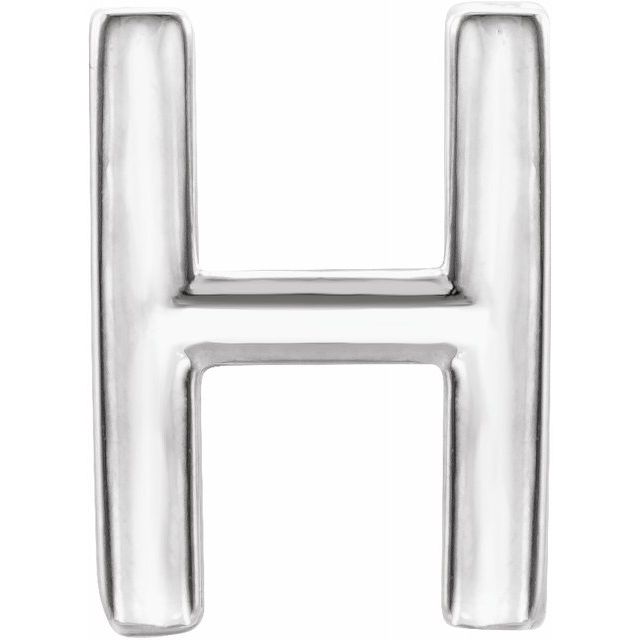 14K Single Initial H Earring - Balacia