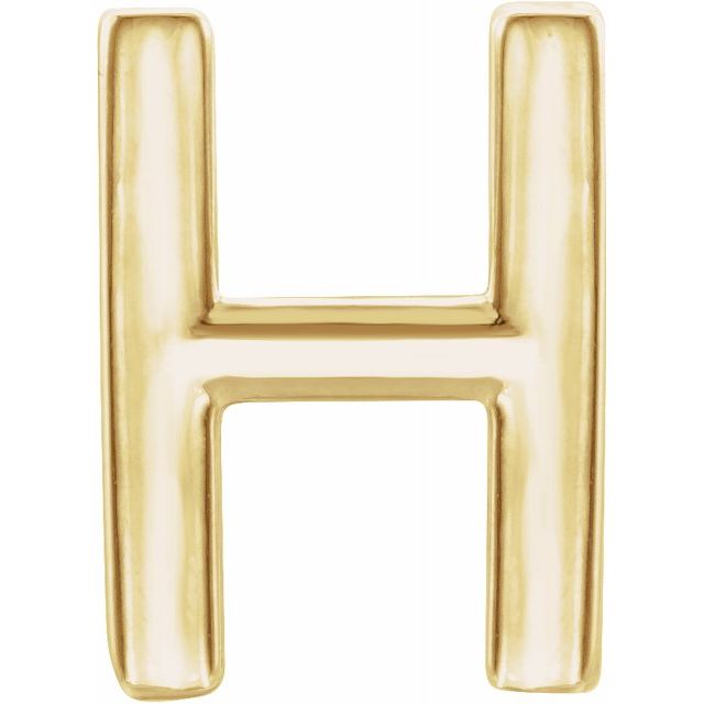 14K Single Initial H Earring - Balacia