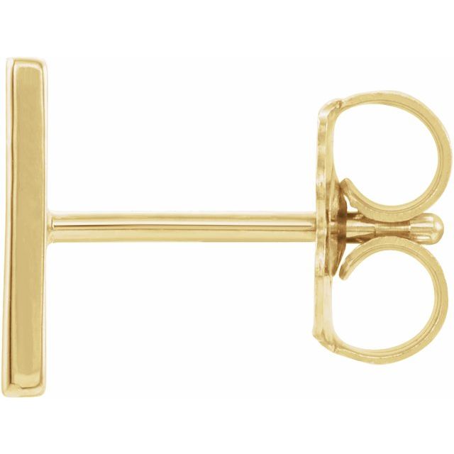 14K Single Initial H Earring - Balacia