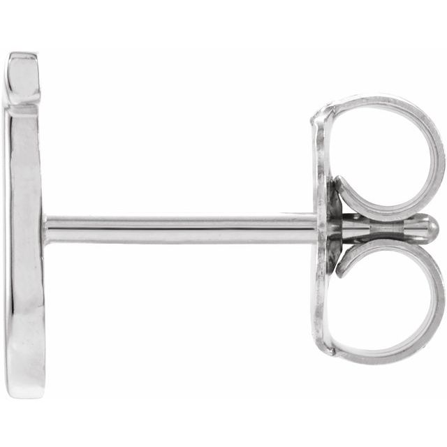 14K Single Initial J Earring - Balacia