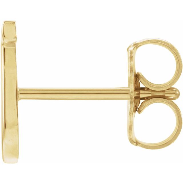 14K Single Initial J Earring - Balacia