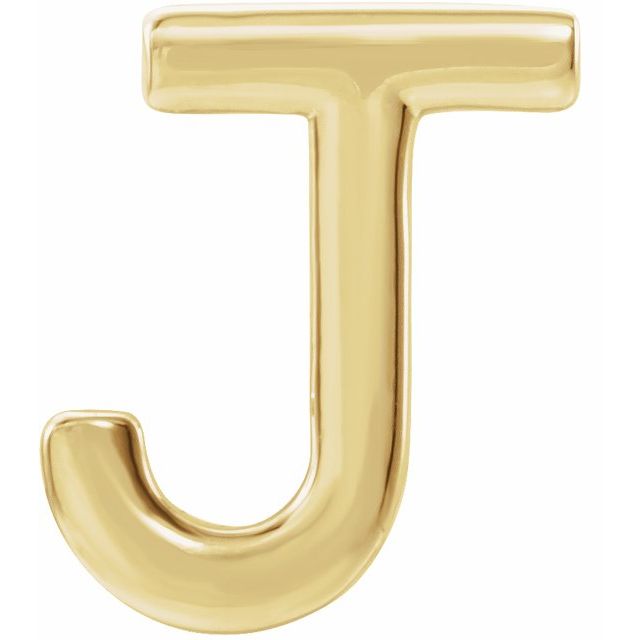 14K Single Initial J Earring - Balacia