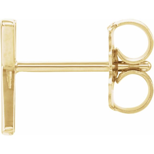 14K Single Initial K Earring - Balacia