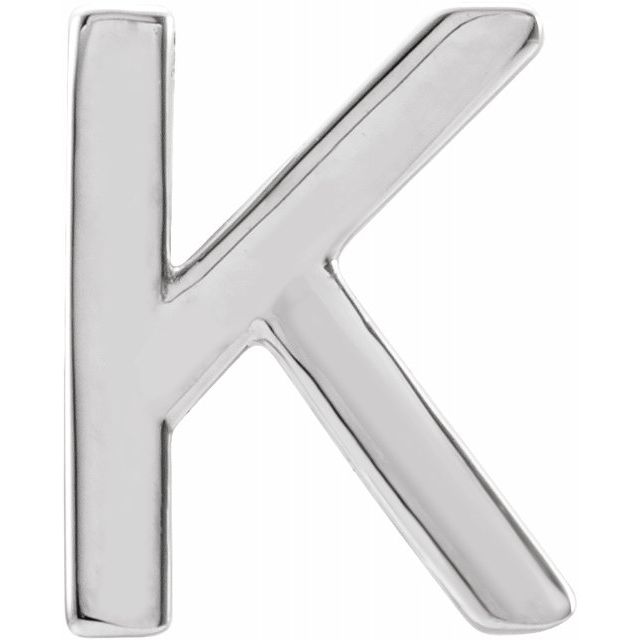 14K Single Initial K Earring - Balacia