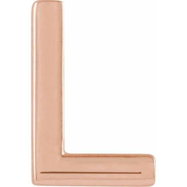 14K Single Initial L Earring - Balacia