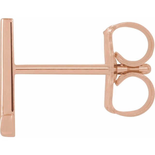 14K Single Initial L Earring - Balacia