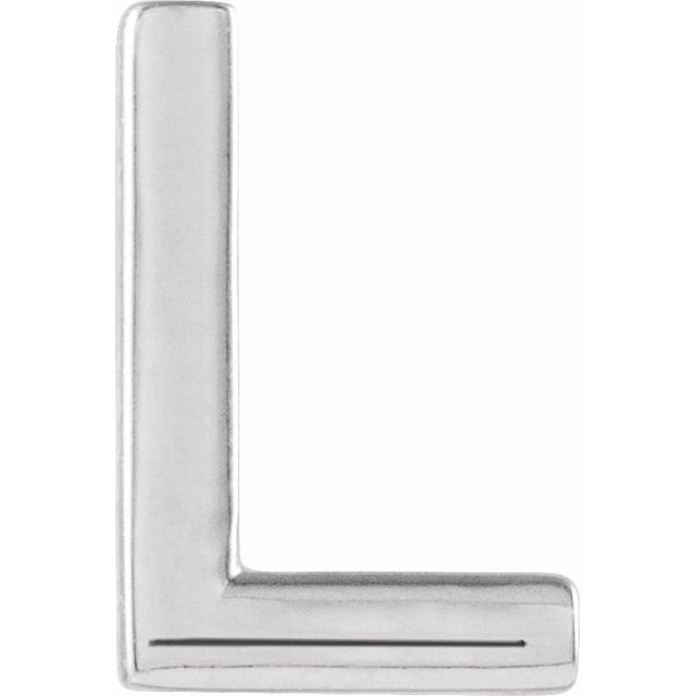 14K Single Initial L Earring - Balacia