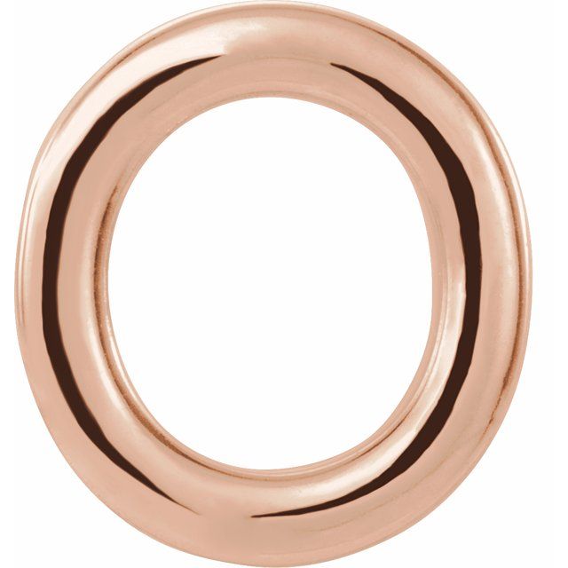 14K Single Initial O Earring - Balacia