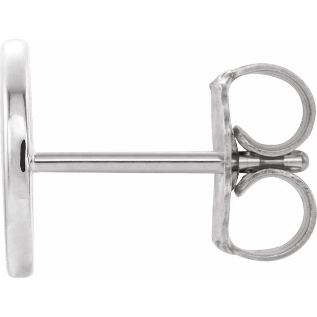 14K Single Initial O Earring - Balacia