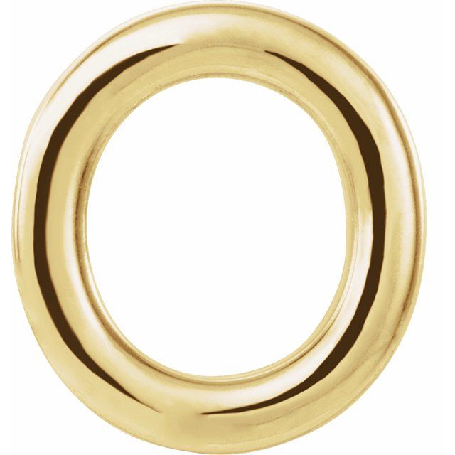 14K Single Initial O Earring - Balacia