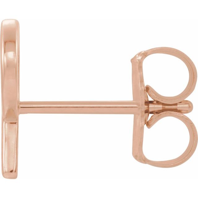 14K Single Initial P Earring - Balacia