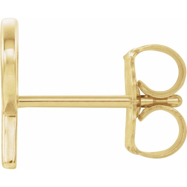 14K Single Initial P Earring - Balacia