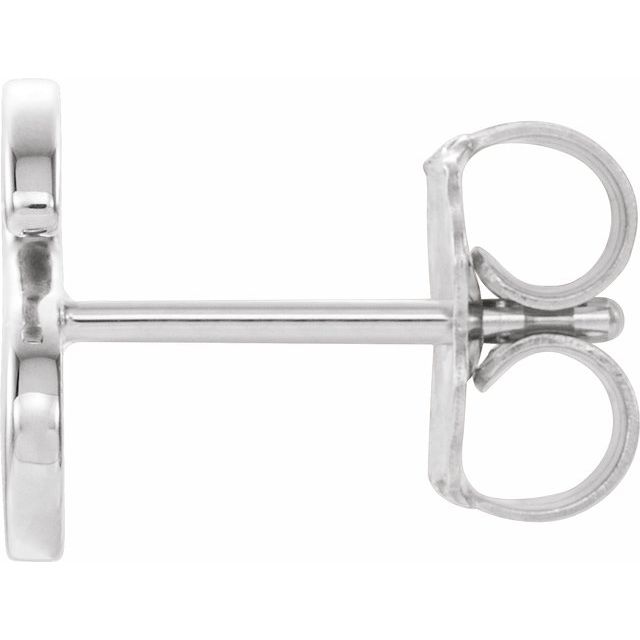 14K Single Initial S Earring - Balacia