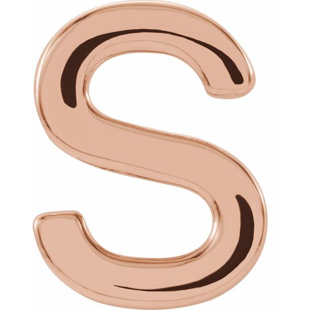 14K Single Initial S Earring - Balacia