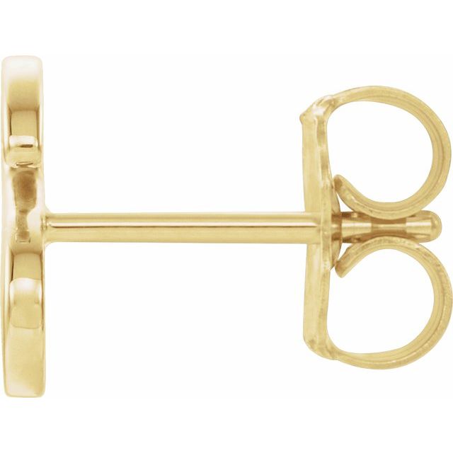 14K Single Initial S Earring - Balacia