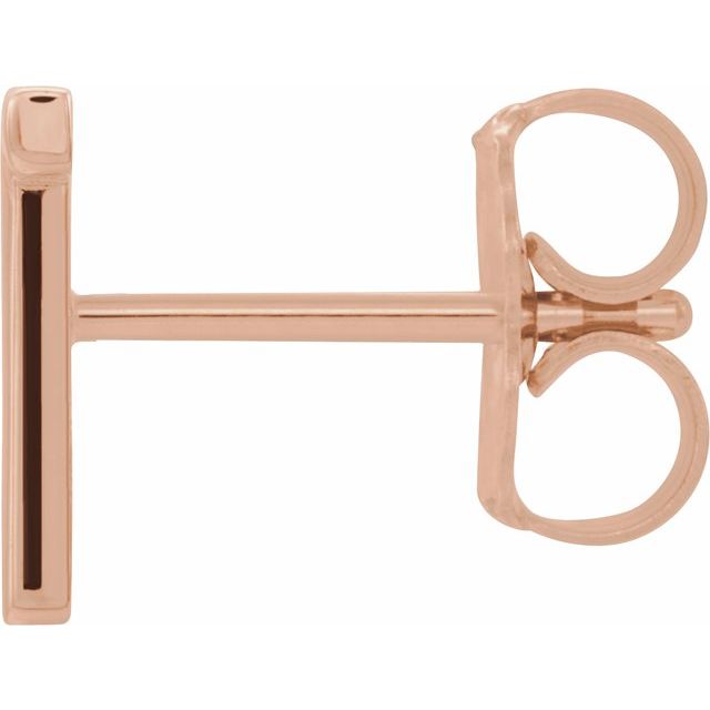 14K Single Initial T Earring - Balacia