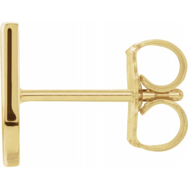 14K Single Initial U Earring - Balacia
