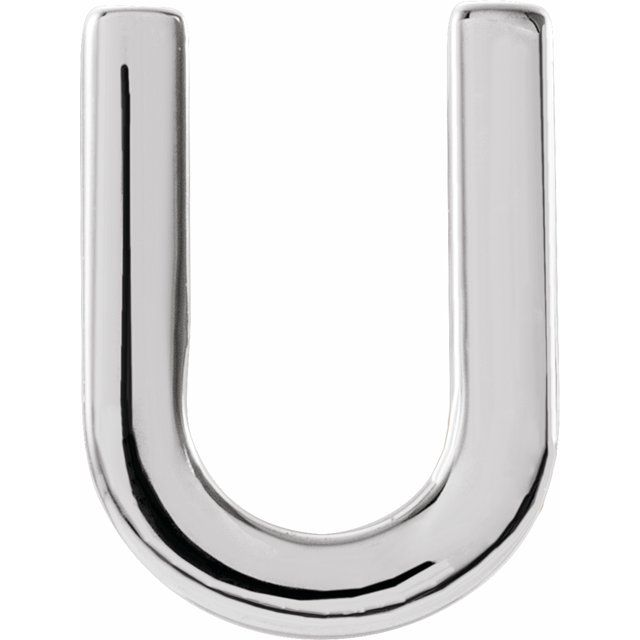 14K Single Initial U Earring - Balacia