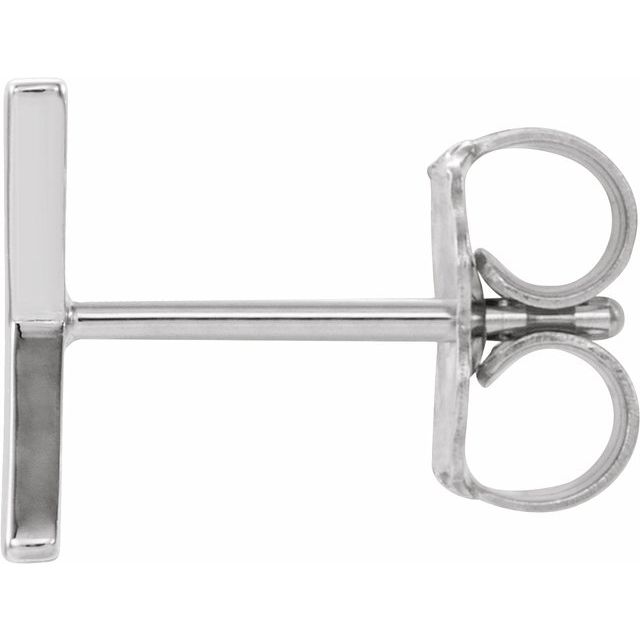 14K Single Initial X Earring - Balacia