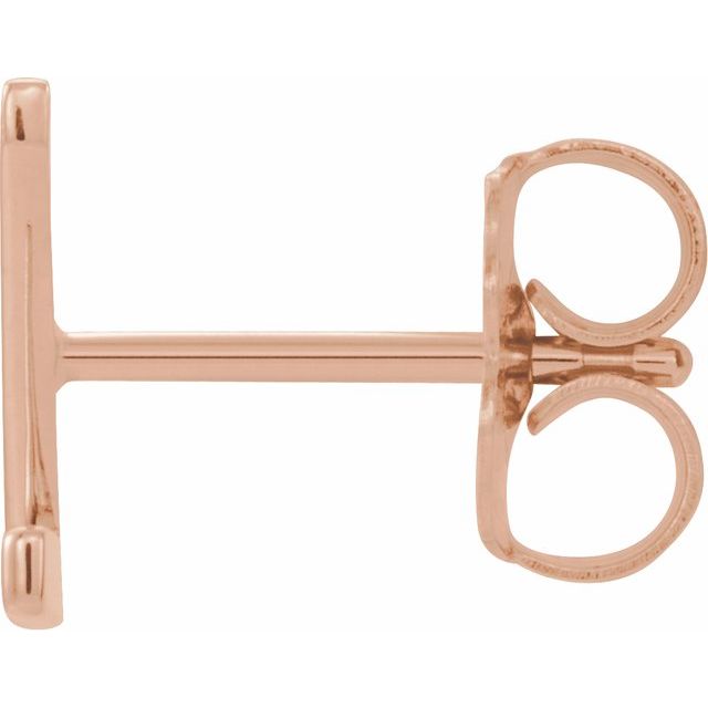 14K Single Initial Z Earring - Balacia