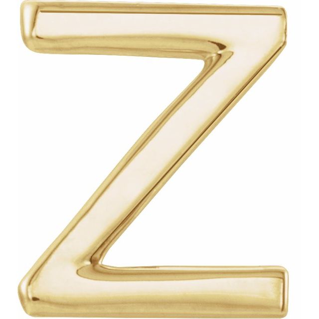 14K Single Initial Z Earring - Balacia