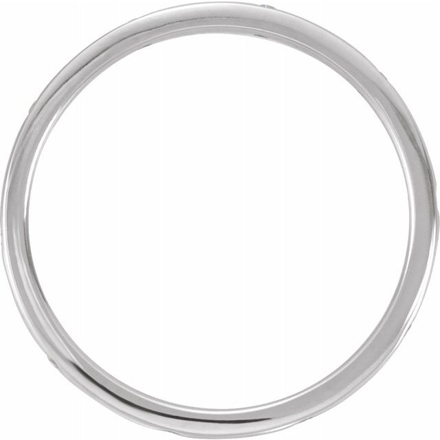 14K White .04 CTW Diamond Comfort - Fit Band - Balacia