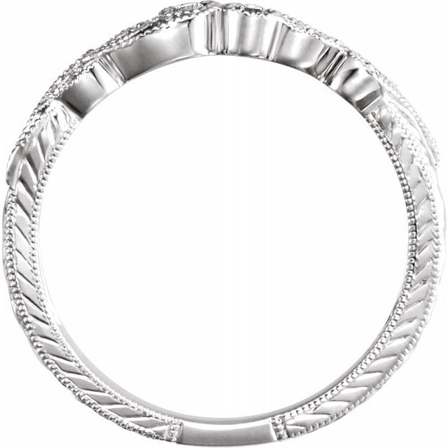 14K White .06 CTW Diamond Anniversary - Balacia