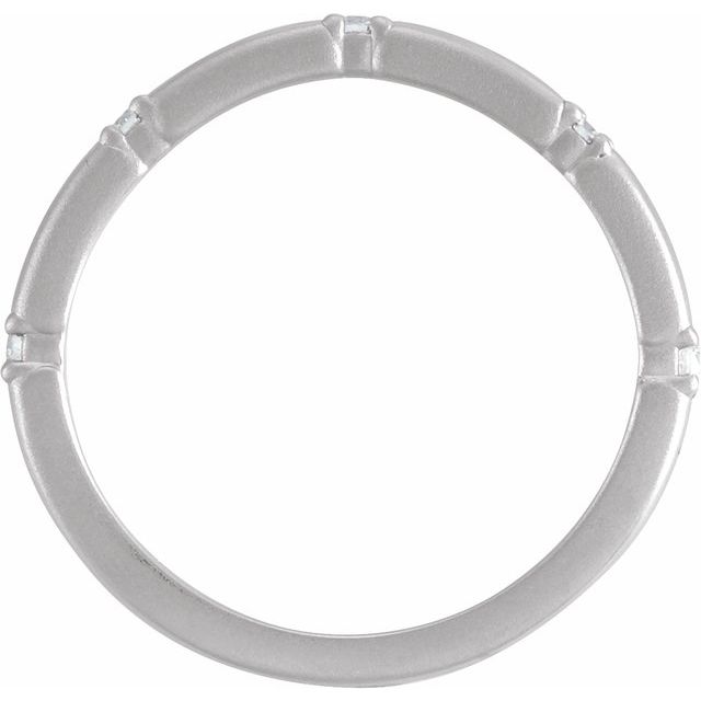 14K White .07 CTW Diamond Five - Stone Anniversary Band - Balacia