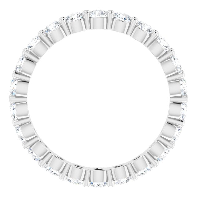 14K White 1 1/4 CTW Diamond Eternity Band - Balacia