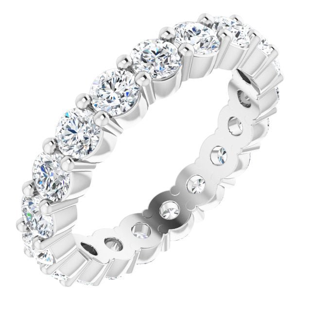14K White 1 7/8 CTW Diamond Eternity Band - Balacia