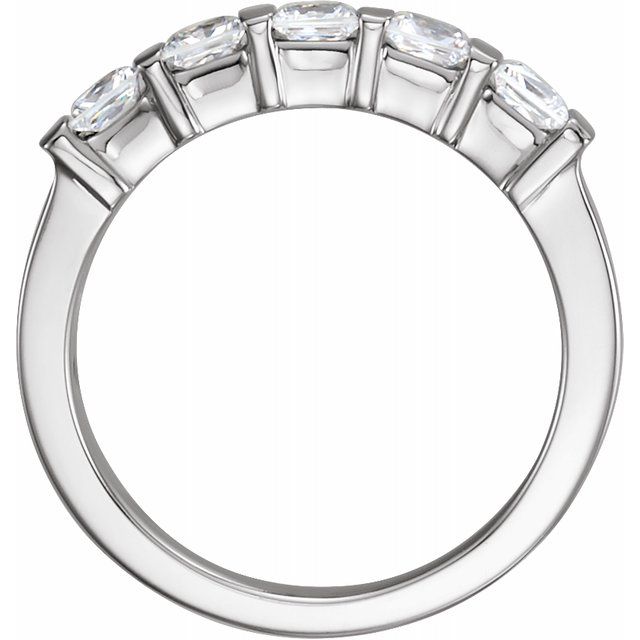 14K White 1 CTW Anniversary Ring - Balacia