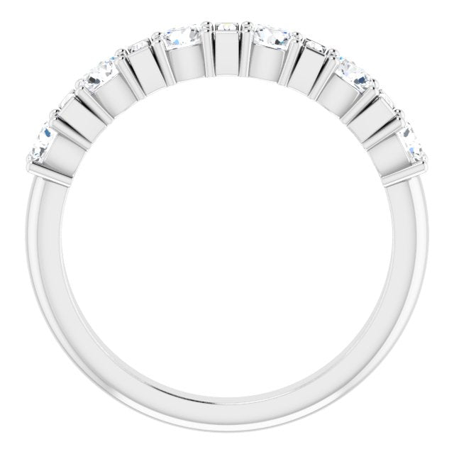 14K White 1 CTW Diamond Anniversary Band - Balacia