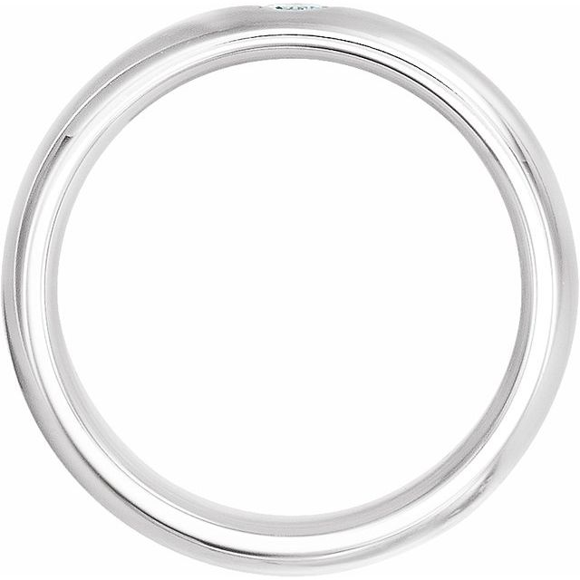 14K White 1/10 CT Diamond Gypsy - Set Band - Balacia