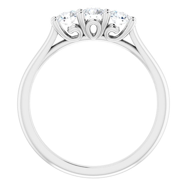 14K White 1/2 CTW Diamond Anniversary Band - Balacia