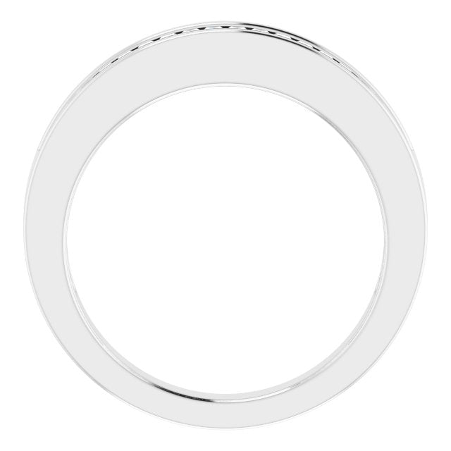 14K White 1/2 CTW Diamond Anniversary Band - Balacia