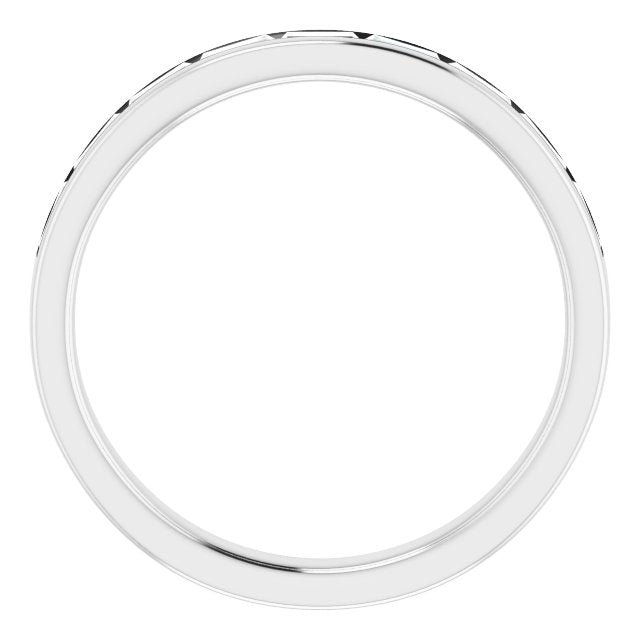 14K White 1/2 CTW Diamond Channel - Set Anniversary Band - Balacia