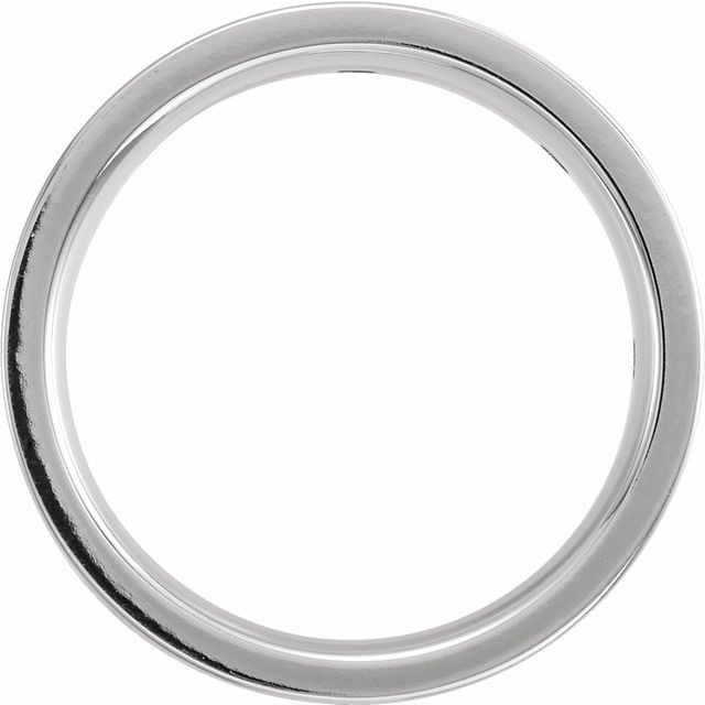 14K White 1/2 CTW Diamond Double Grooved Band - Balacia