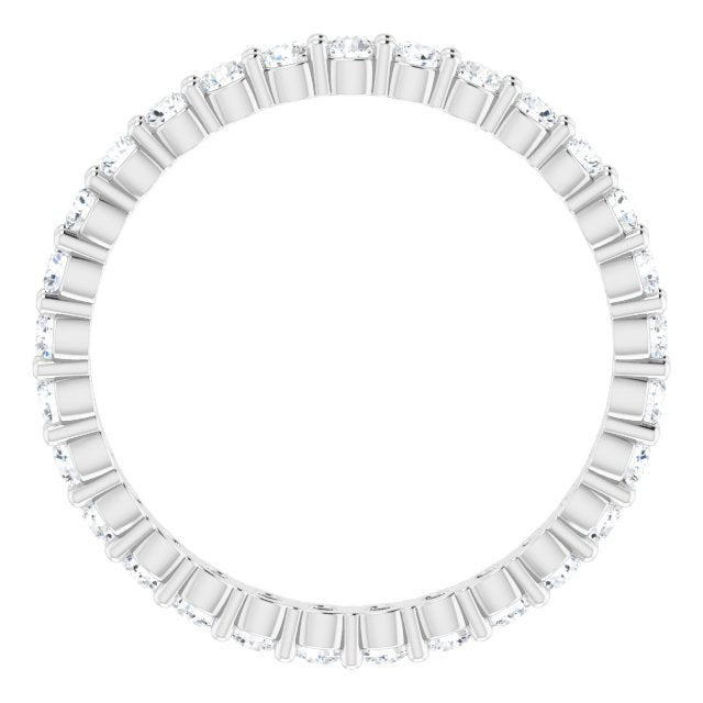 14K White 1/2 CTW Diamond Eternity Band - Balacia