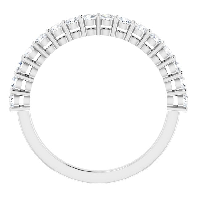 14K White 1/2CTW Diamond Anniversary Band - Balacia