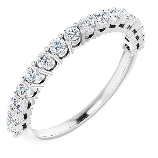 14K White 1/2CTW Diamond Anniversary Band - Balacia