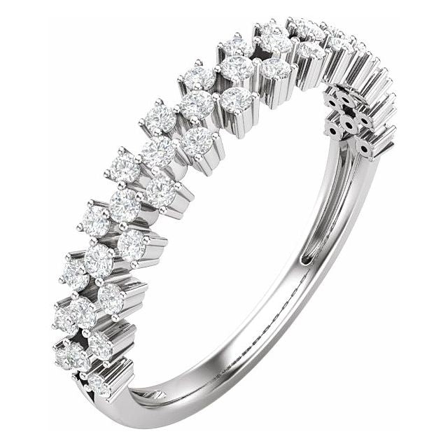 14K White 1/3 CTW Diamond Anniversary Band - Balacia