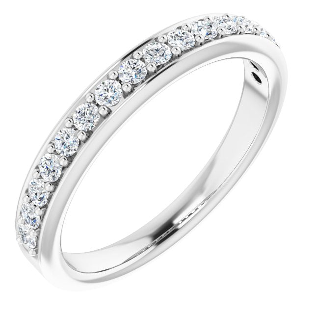14K White 1/3 CTW Diamond Anniversary Band - Balacia