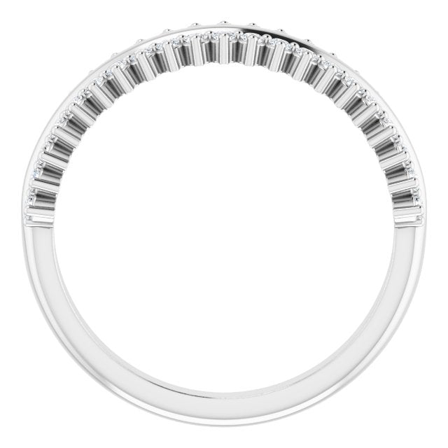 14K White 1/3 CTW Diamond Anniversary Band - Balacia