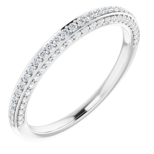 14K White 1/3 CTW Diamond Anniversary Band - Balacia