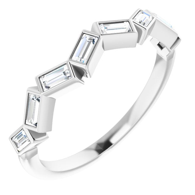 14K White 1/3 CTW Diamond Anniversary Band - Balacia