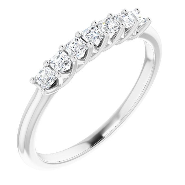 14K White 1/3 CTW Diamond Anniversary Band - Balacia