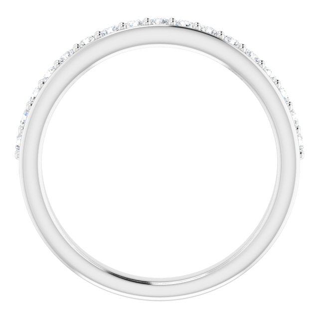 14K White 1/3 CTW Diamond Anniversary Band - Balacia