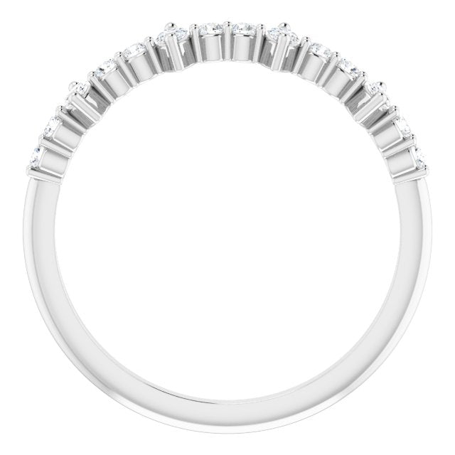 14K White 1/3 CTW Diamond Anniversary Band - Balacia