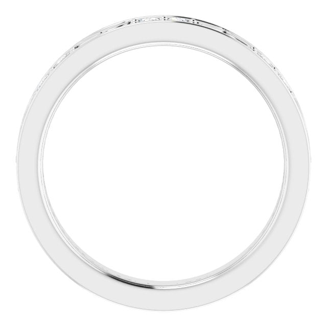 14K White 1/3 CTW Diamond Leaf Anniversary Band - Balacia