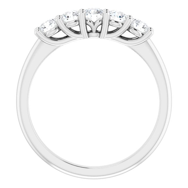 14K White 1/3 CTW Set Anniversary Band - Balacia